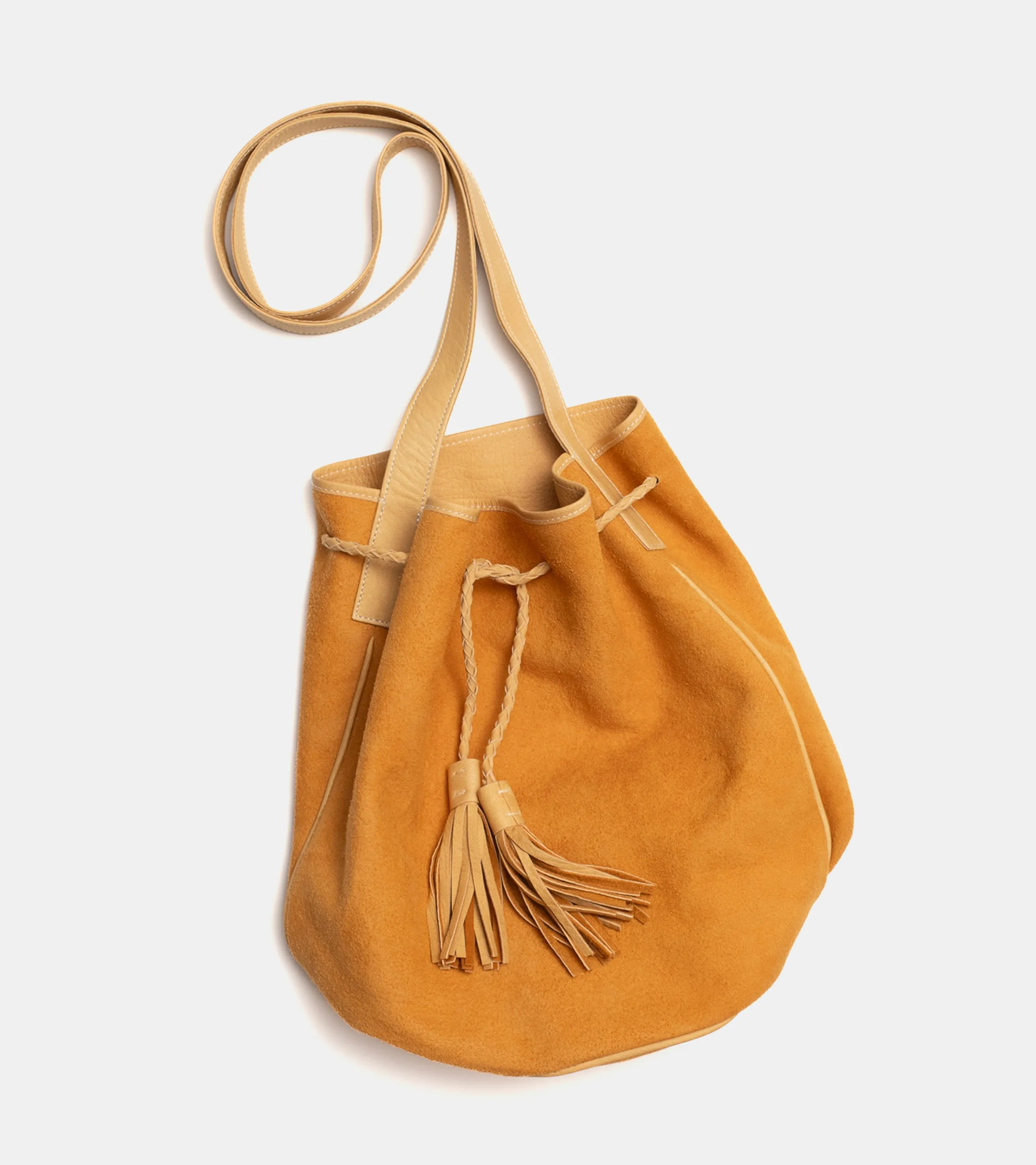 Deerskin Crossbody Bag Brown