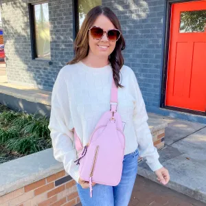 Jen & Co Nikki Sling Pack Bag - Ballet