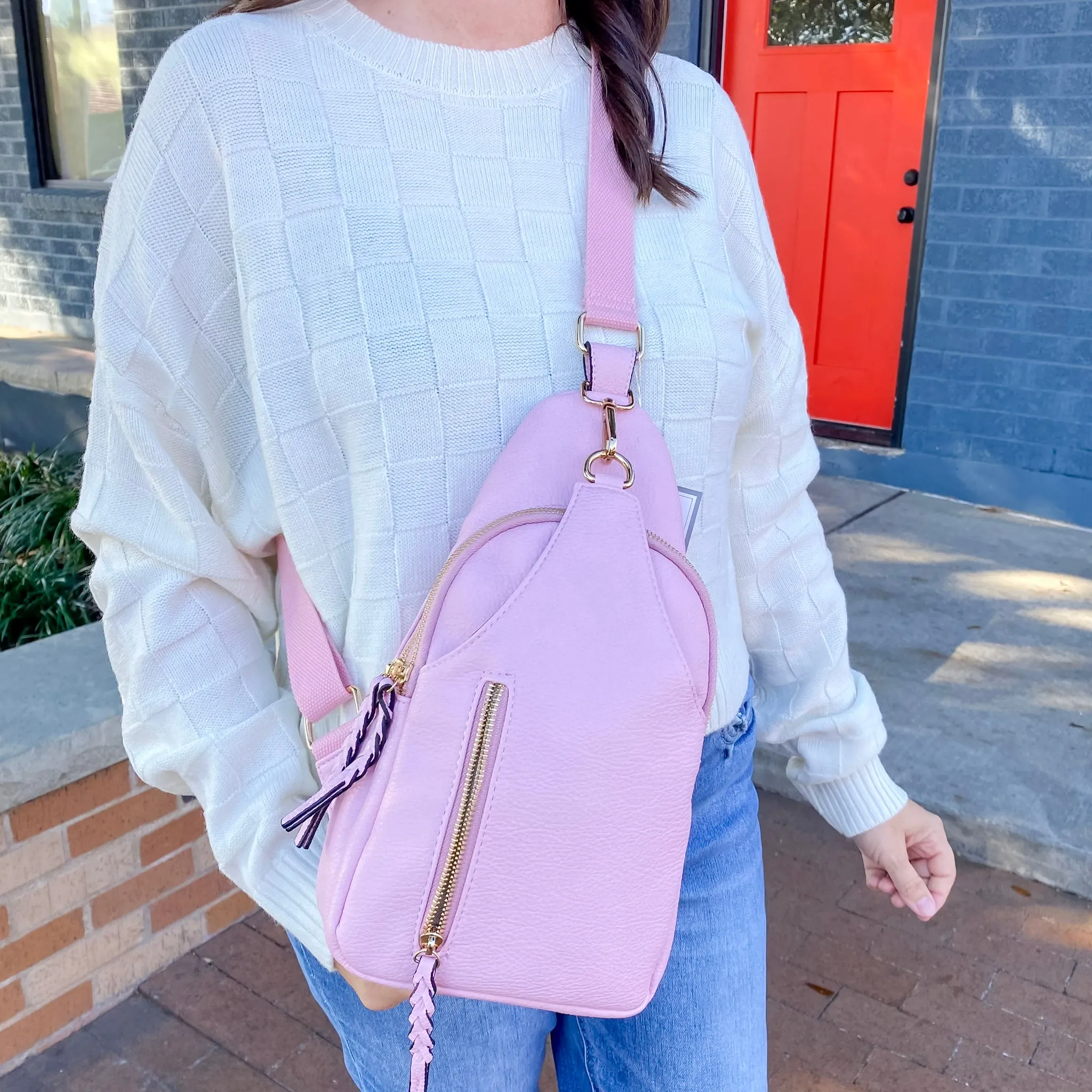 Jen & Co Nikki Sling Pack Bag - Ballet