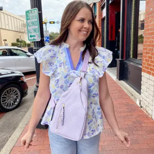 Jen & Co Nikki Sling Pack Bag - Lavender