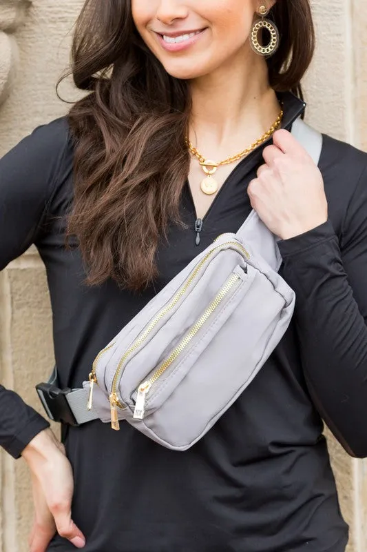Lala Double Zip Belt Bag