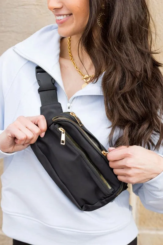 Lala Double Zip Belt Bag
