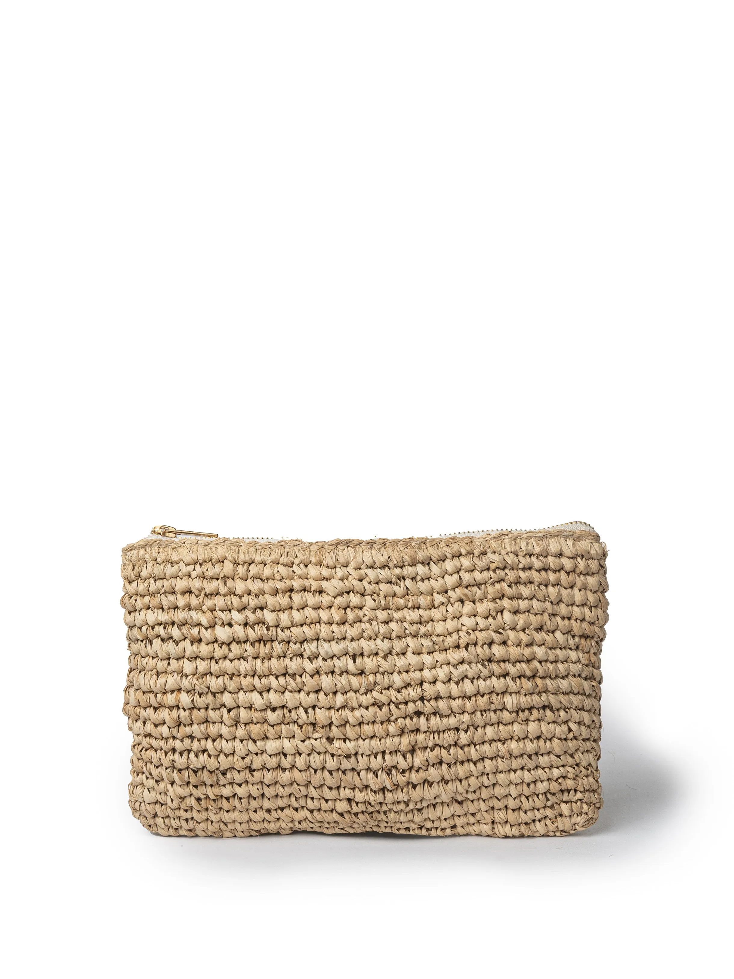 LAYLA XL RAFFIA BUCKET BAG - NATURAL
