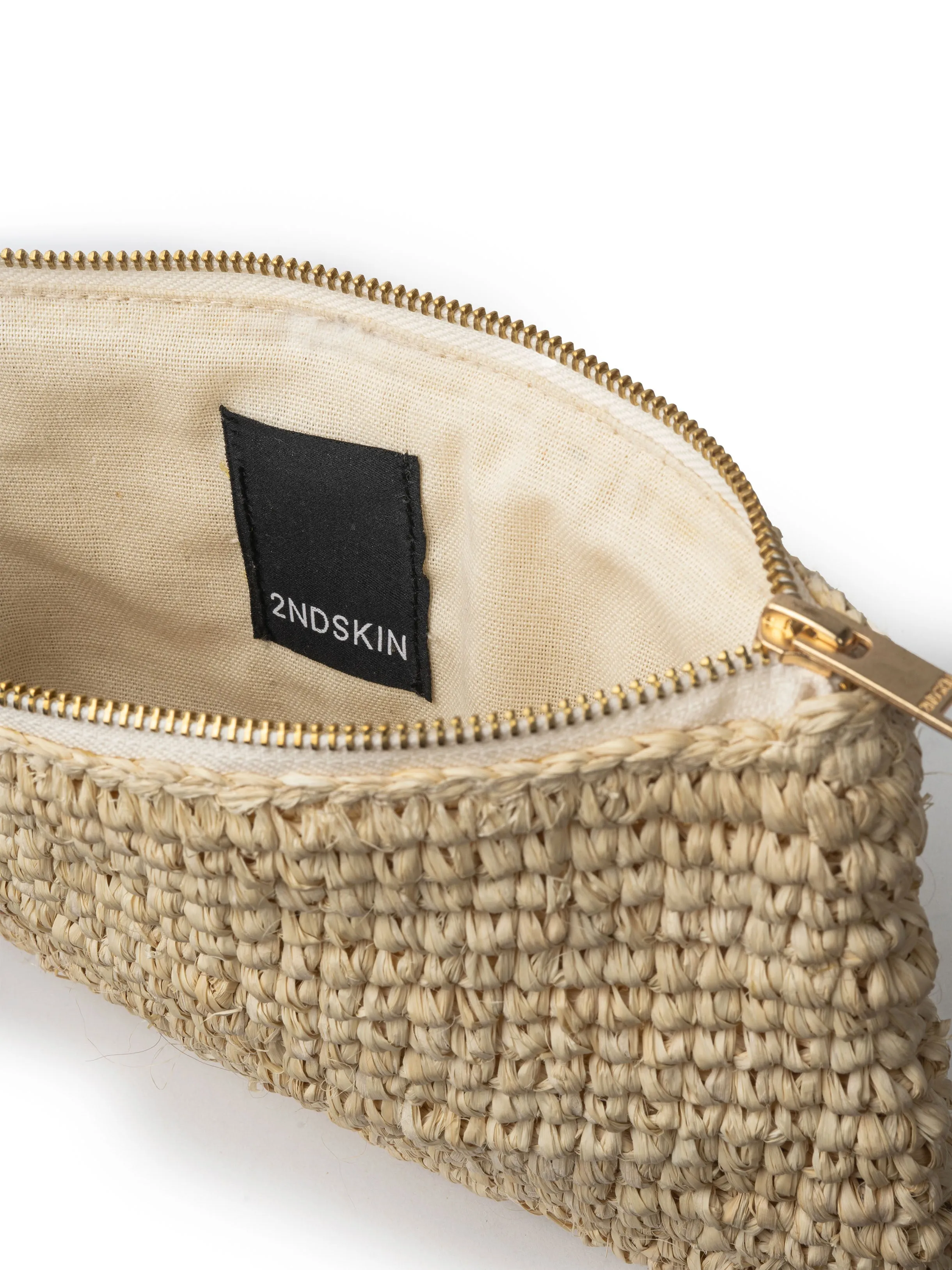 LAYLA XL RAFFIA BUCKET BAG - NATURAL