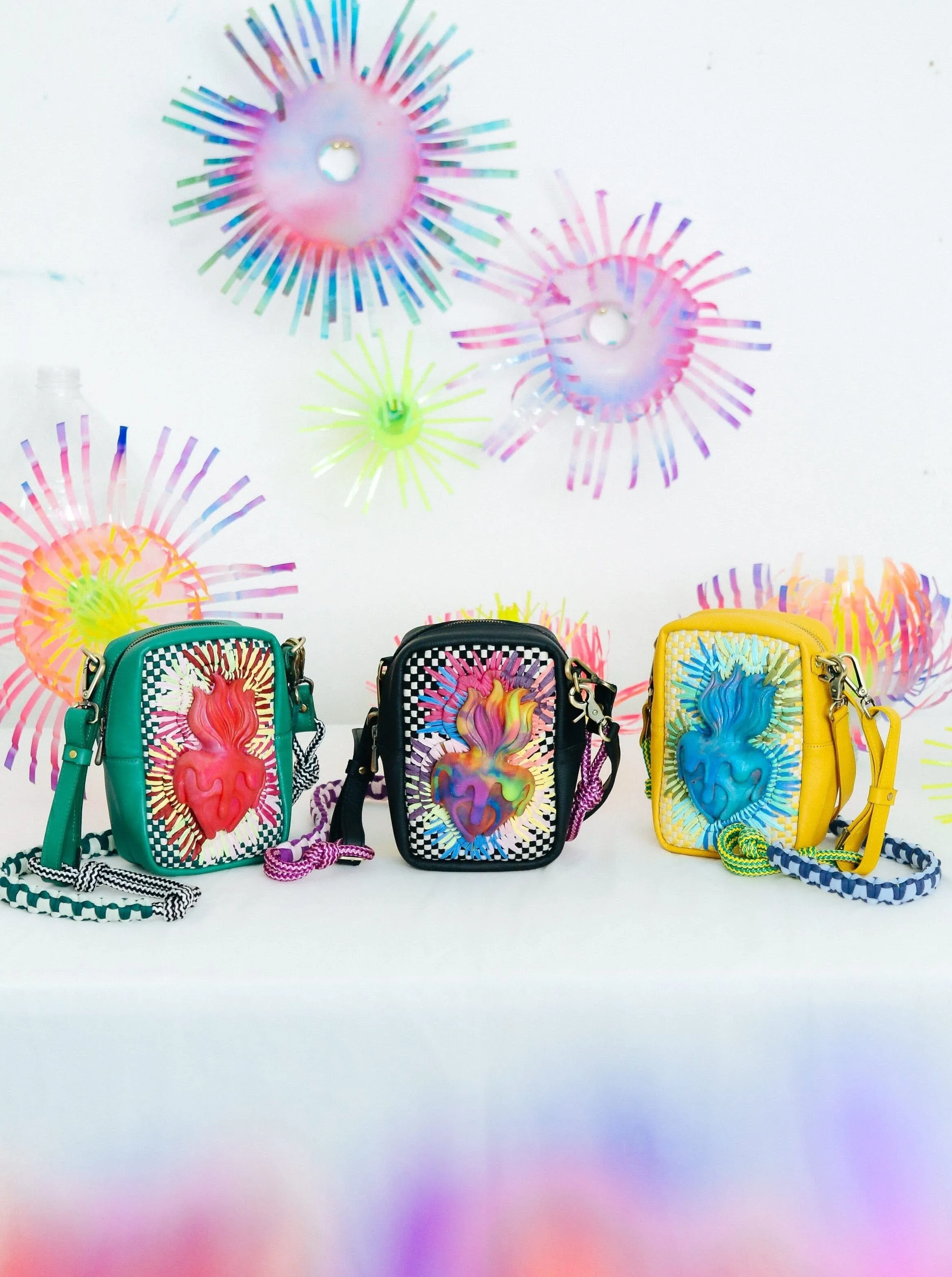 [Leeroy New x R2R] Sacred Heart Crossbody Bag Green