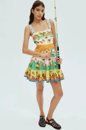 Lemonis Cut Out Mini Dress Multi