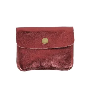 Maison Fanli Coin Purse - Metallic Bordeaux