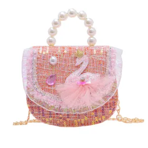 New Cute Children's Pearl Shoulder-حقيبة كتف جديدة