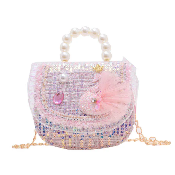 New Cute Children's Pearl Shoulder-حقيبة كتف جديدة