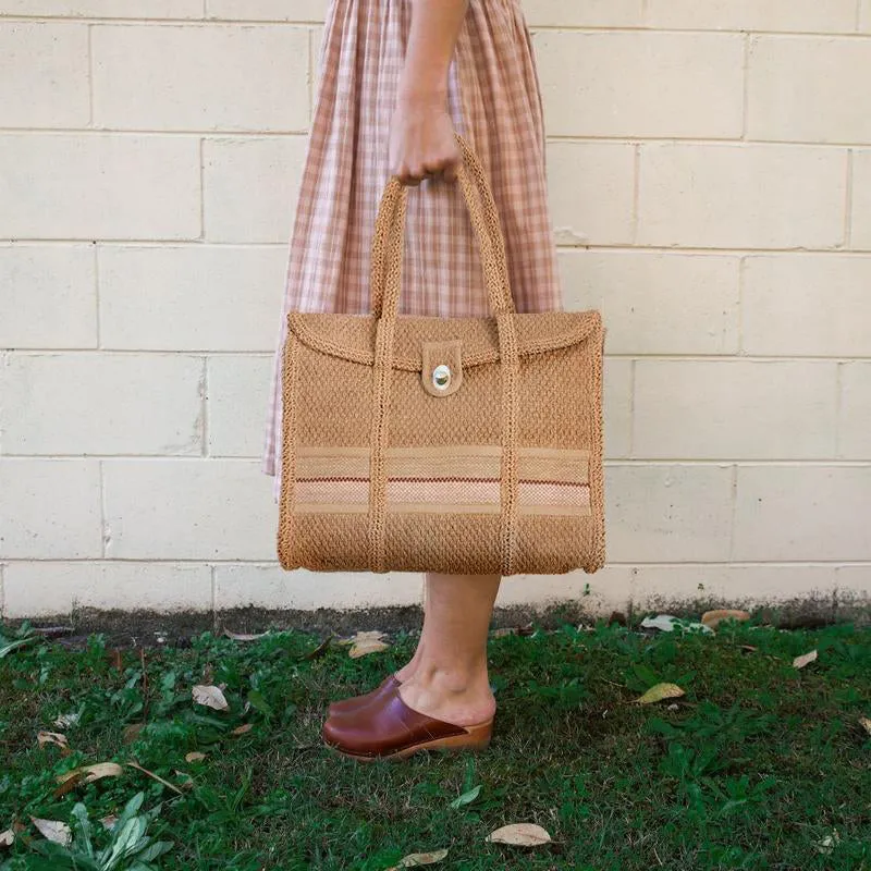 Olli Ella Raffia Taking Care of Biz Bag - Beach