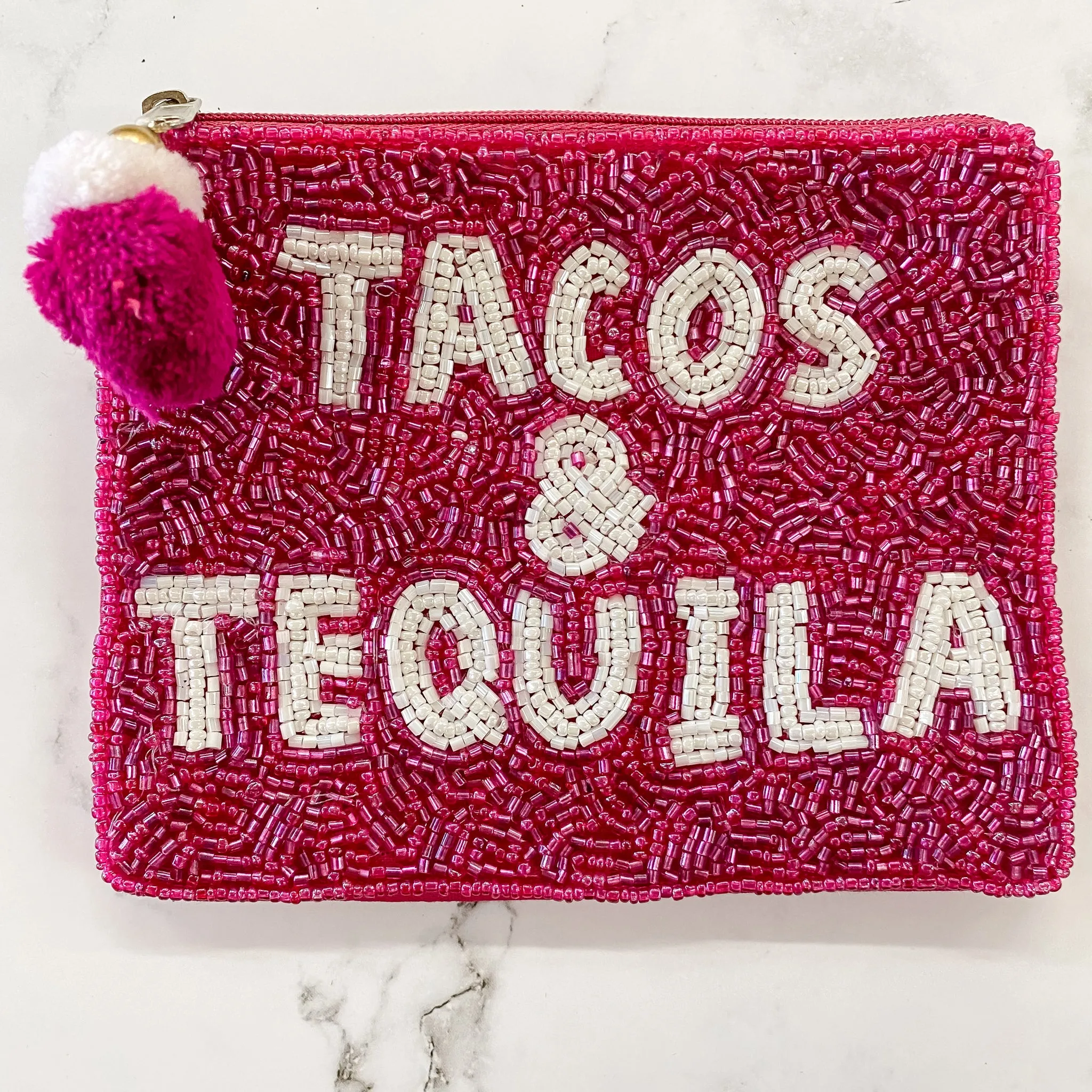 Pink Tacos & Tequila Pouch