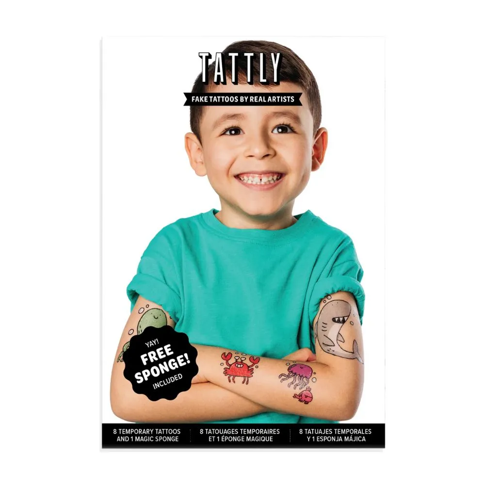 Tattly Sea Life Tattoo Set