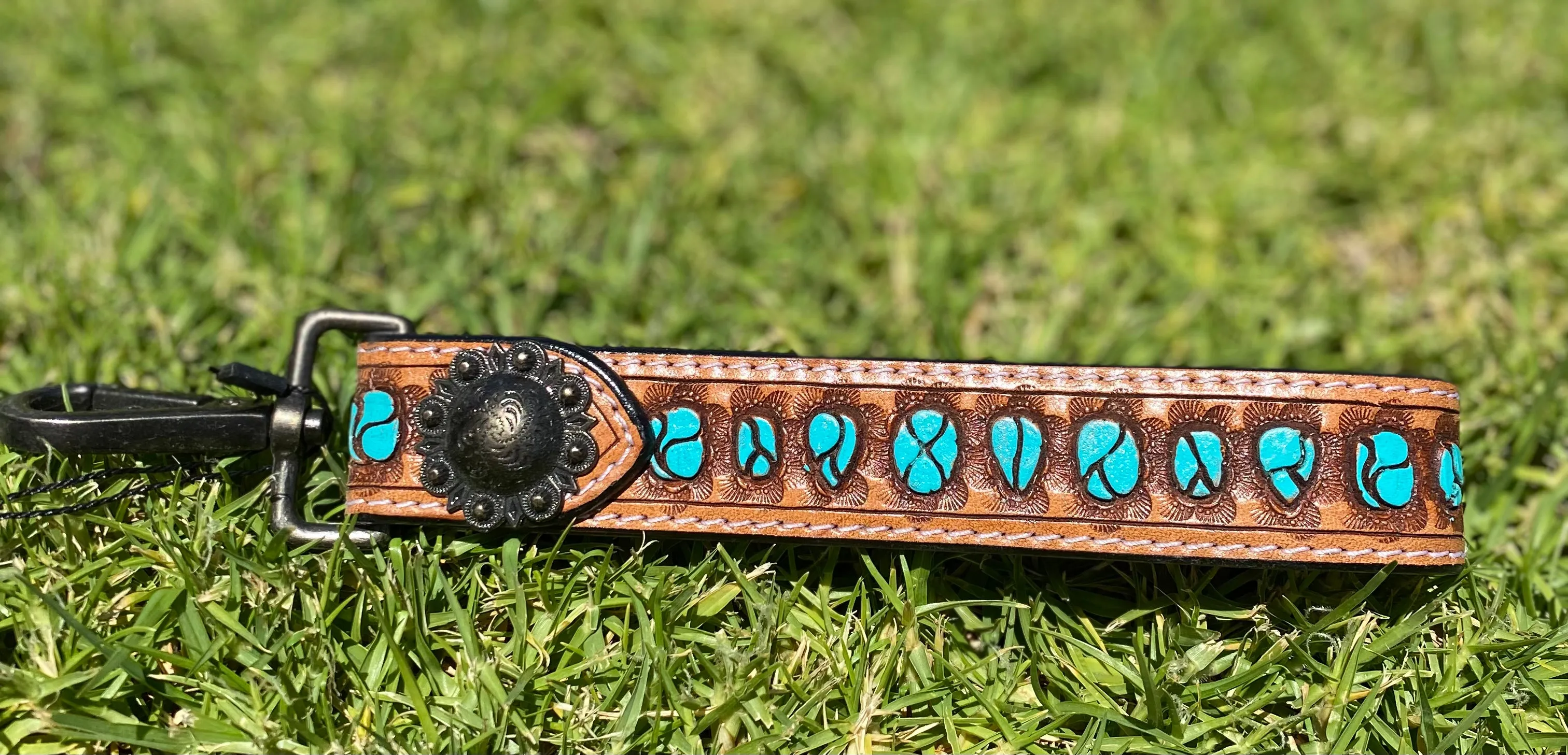 Tooled Leather Bag Strap/handle
