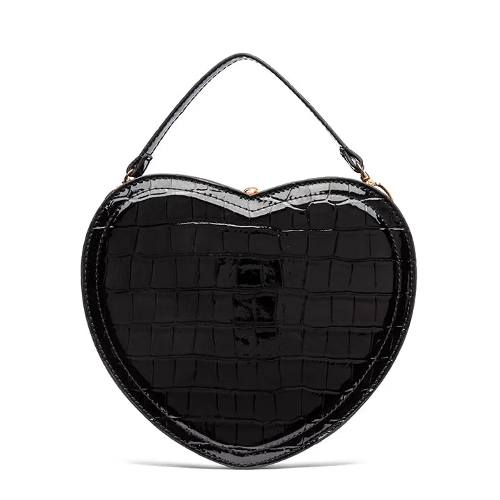 Zip Closure Heart Sling Bag AD 47