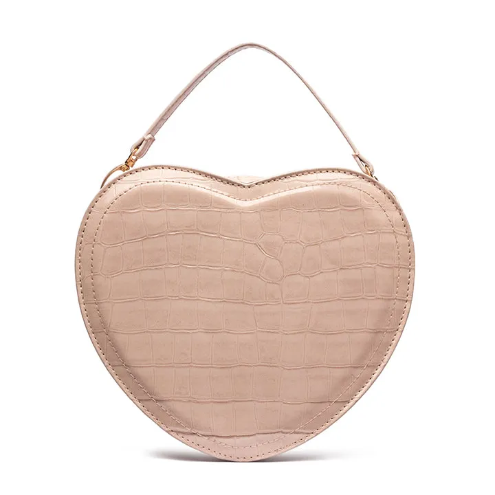 Zip Closure Heart Sling Bag AD 47